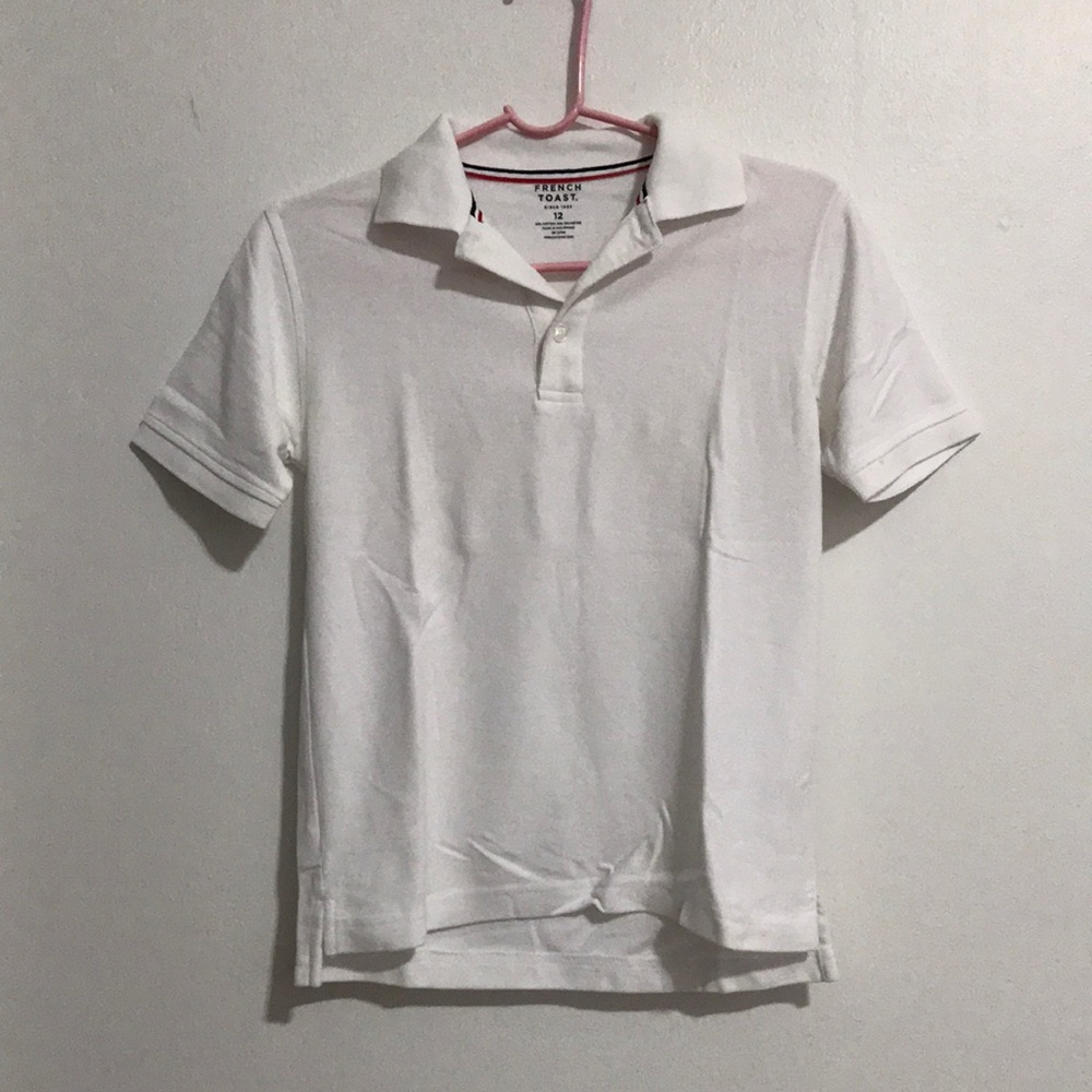 French Toast White Polo Shirt School Uniform 12Y Back to School
